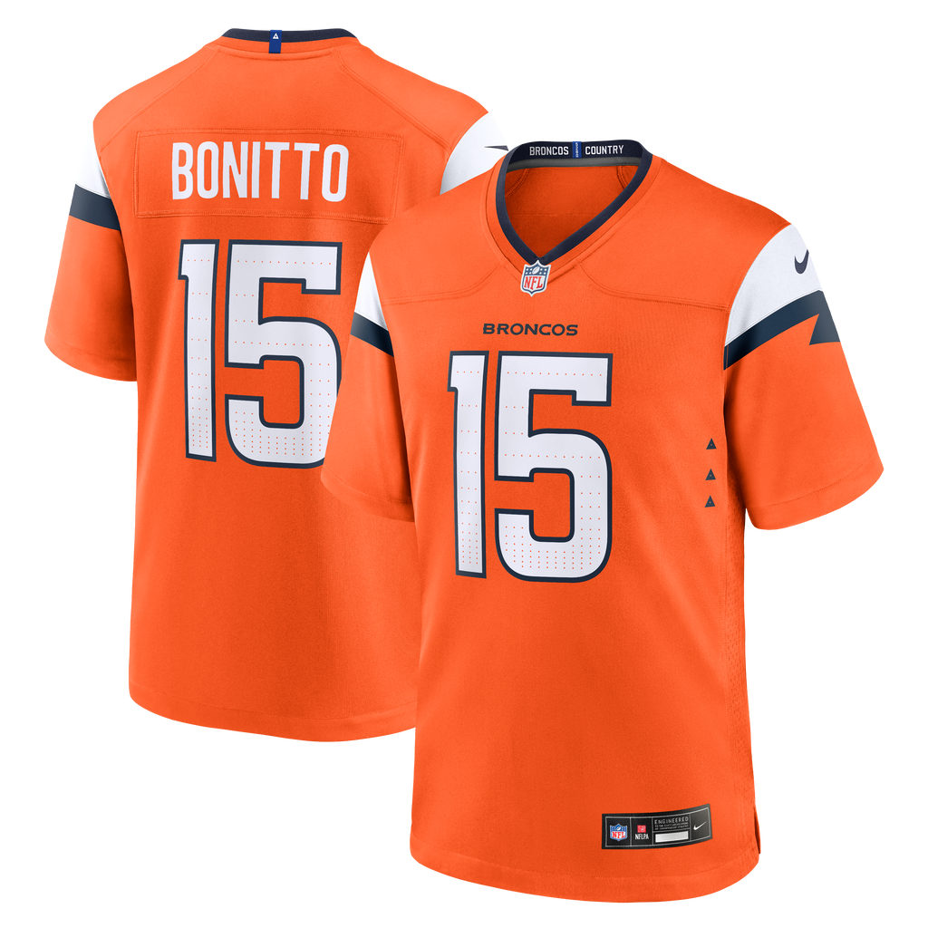 Men's Denver Broncos Nik Bonitto Nike  Orange Team Game Jersey
