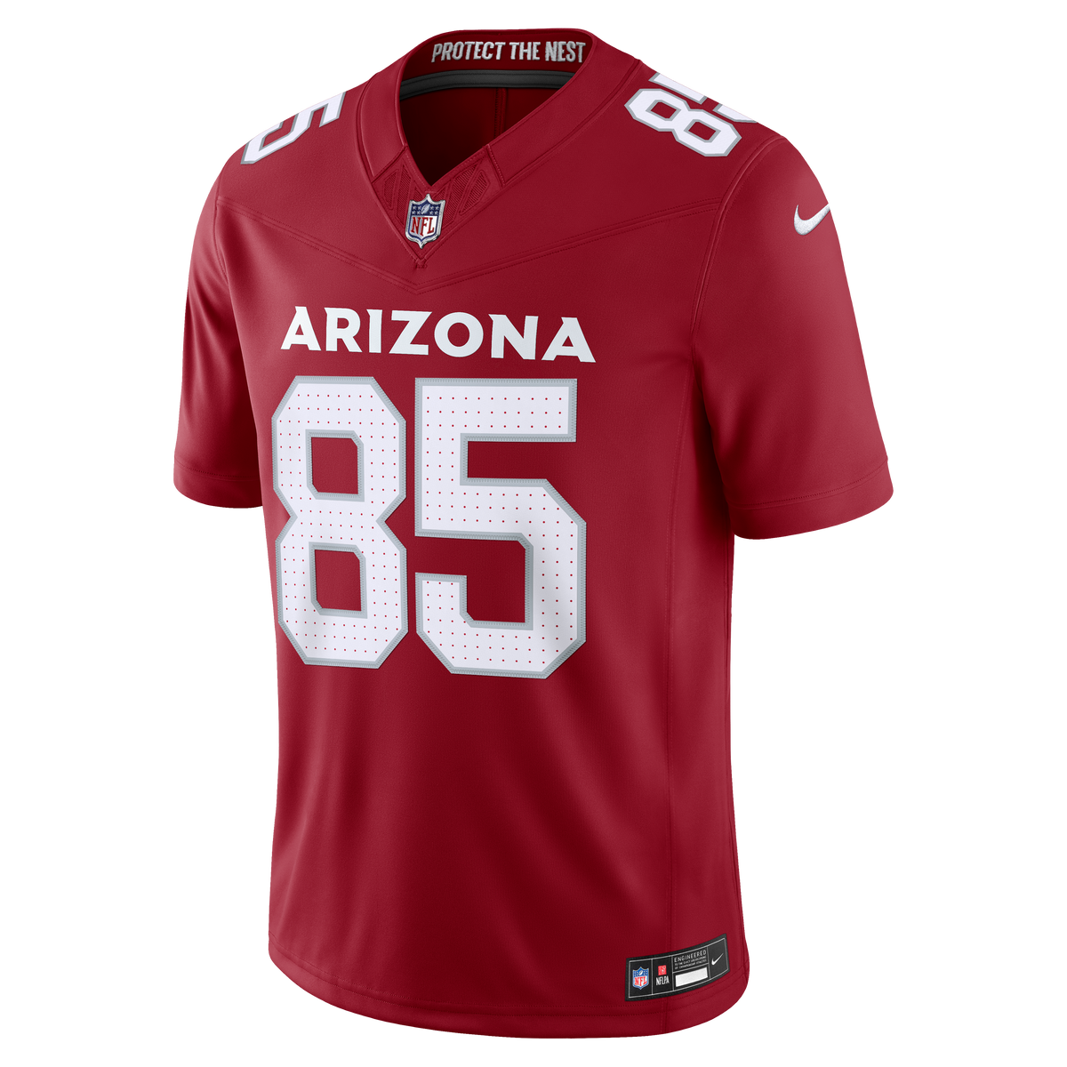Men's Arizona Cardinals Trey McBride Nike White Vapor F.U.S.E. Stitched Limited Jersey