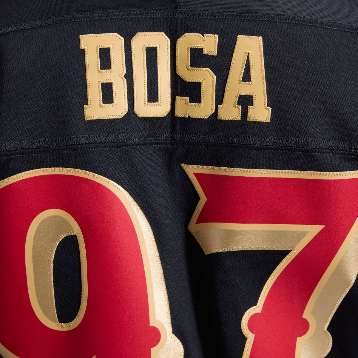Men's San Francisco 49ers Nick Bosa Nike Black Rivalries Collection Stitched Limited Jersey