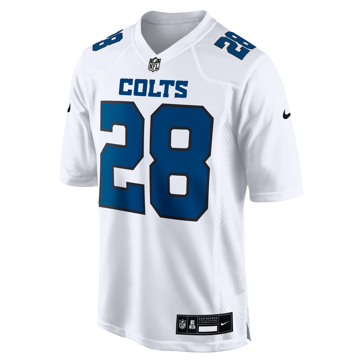 Men's Indianapolis Colts Jonathan Taylor Nike Tundra White Fashion Game Jersey