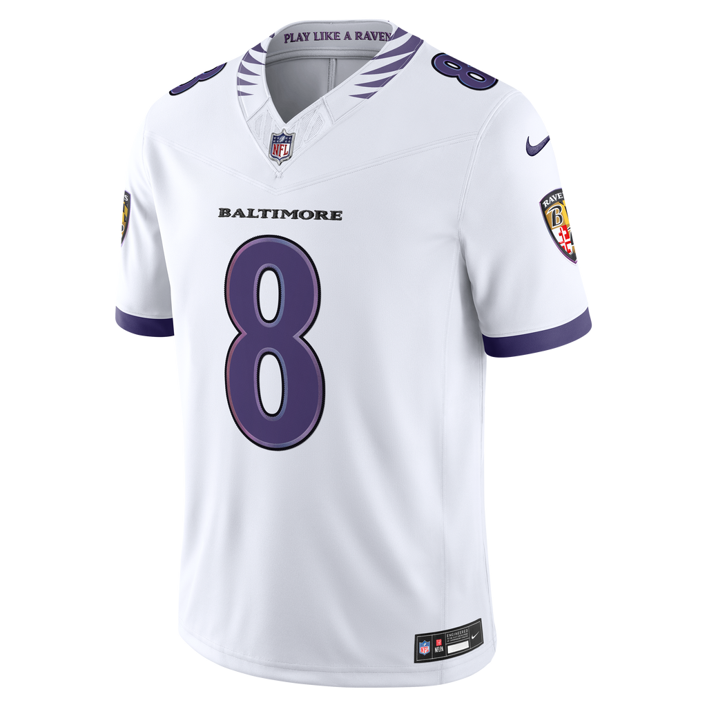 Men's Baltimore Ravens Lamar Jackson Nike Purple Team Vapor F.U.S.E. Stitched Limited Jersey