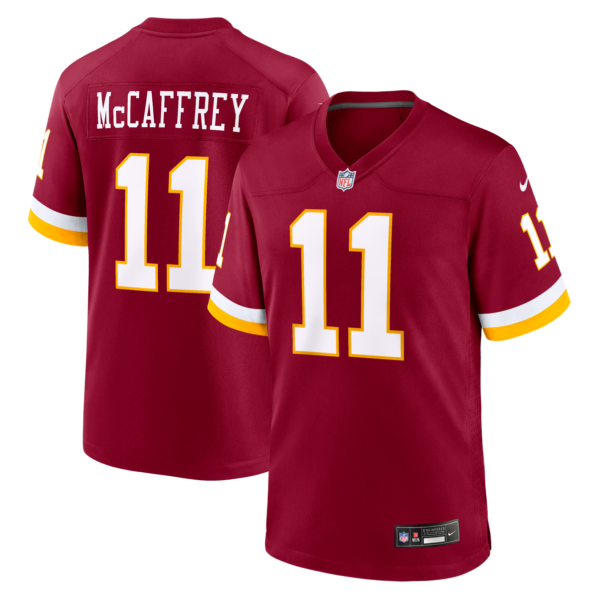 Men's Washington Commanders Luke McCaffrey Nike Black Hail Raiser Alternate Game Jersey