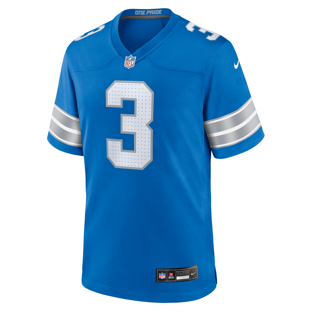 Men's Detroit Lions Jack Fox Nike  Blue Team Game Jersey
