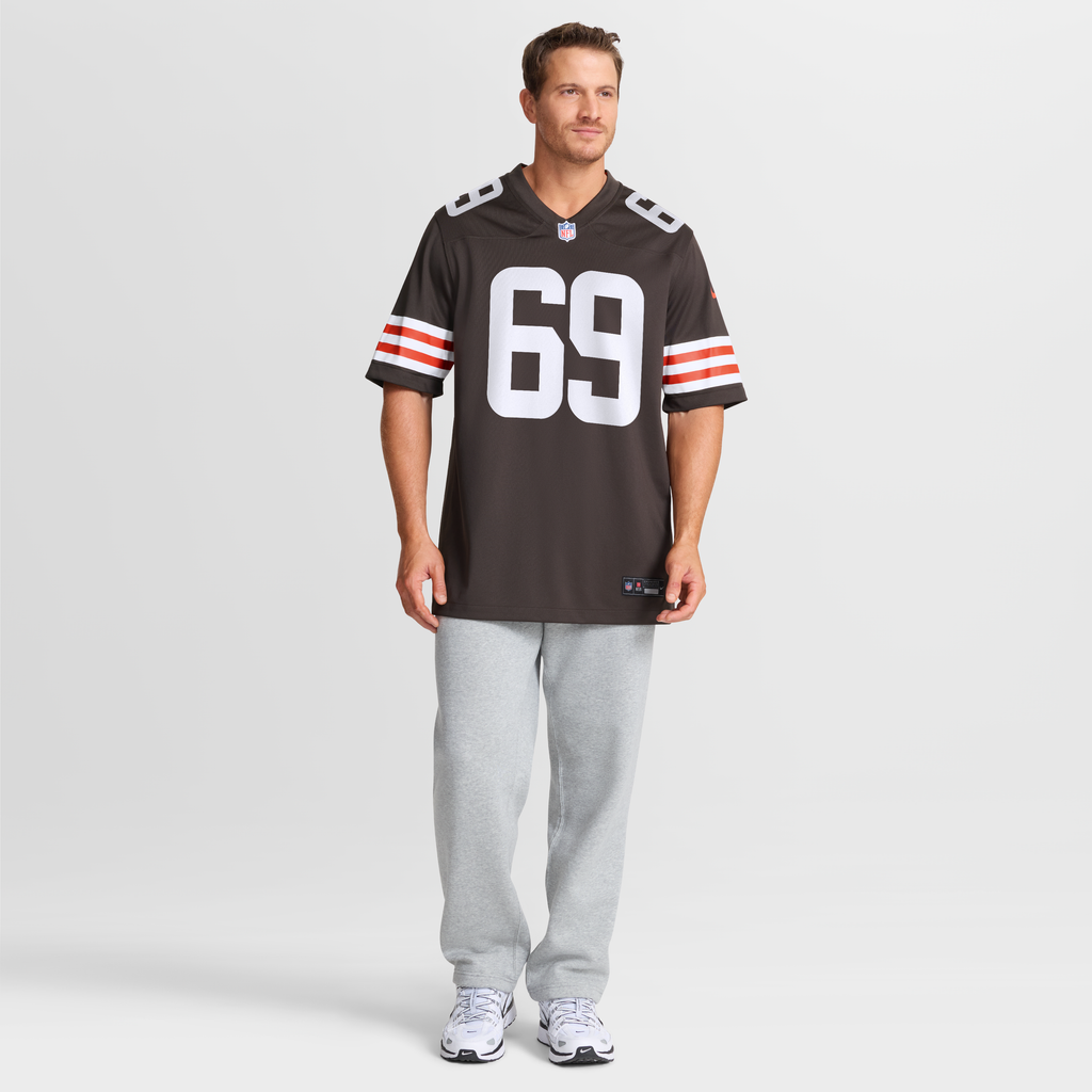 Men's Cleveland Browns Tyre Phillips Nike  Brown Team Game Jersey