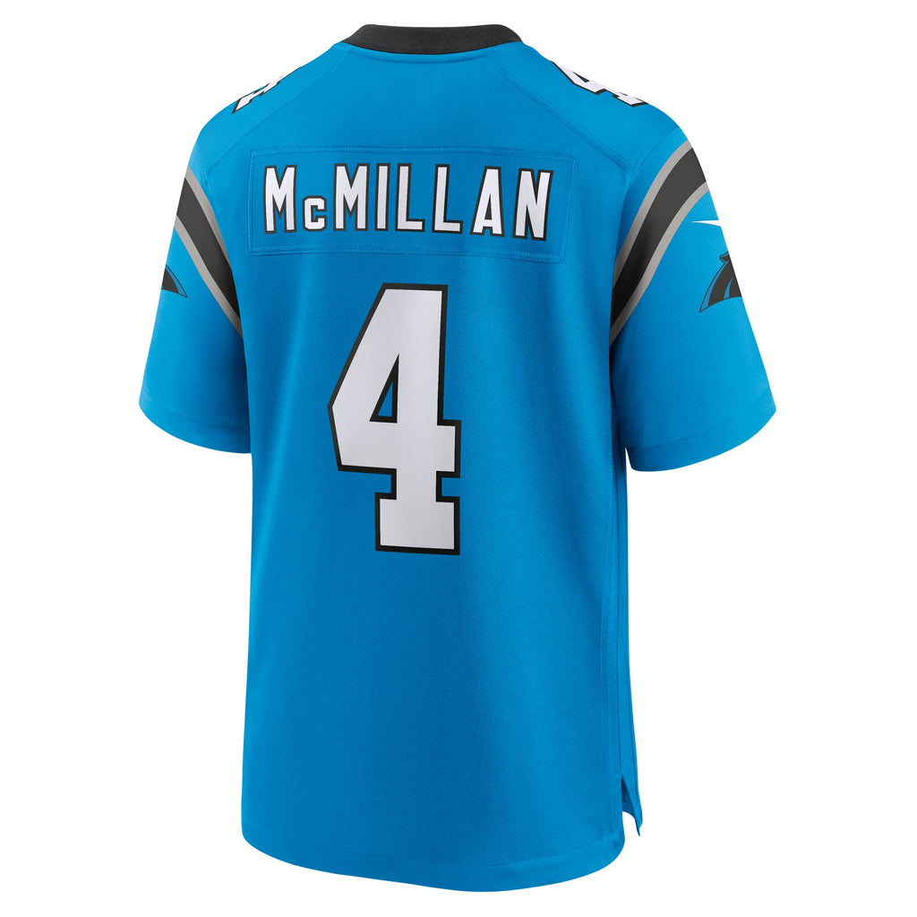 Men's Carolina Panthers Tetairoa McMillan Nike Black Team Game Jersey