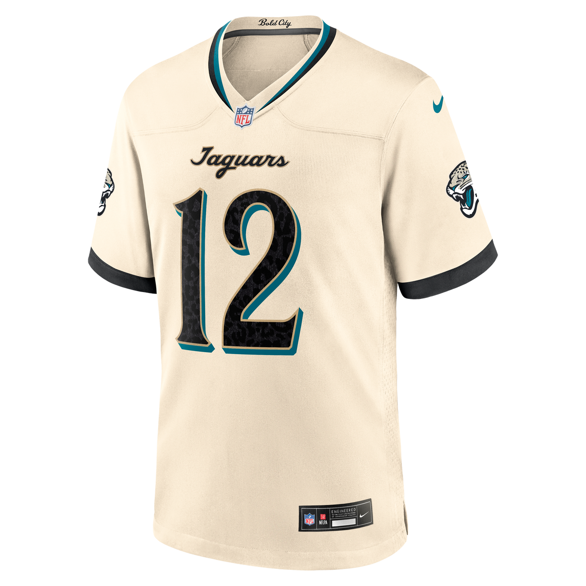 Men's Jacksonville Jaguars Travis Hunter Nike Natural 2026 Rivalries Collection Game Jersey