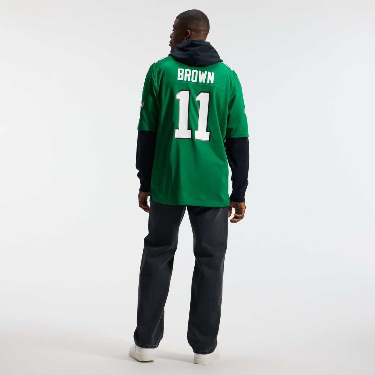 Men's Philadelphia Eagles A.J. Brown Nike Kelly Green Alternate Game Player Jersey