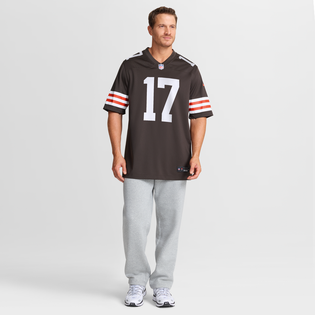 Men's Cleveland Browns Jerome Baker Nike  Brown Team Game Jersey
