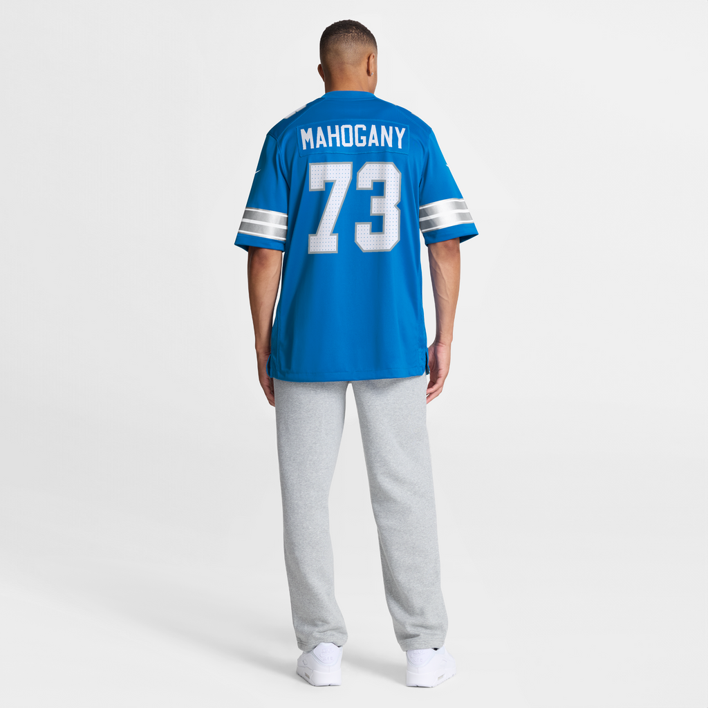 Men's Detroit Lions Christian Mahogany Nike  Blue Team Game Jersey