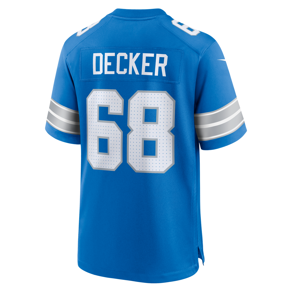 Men's Detroit Lions Taylor Decker Nike  Blue Team Game Jersey