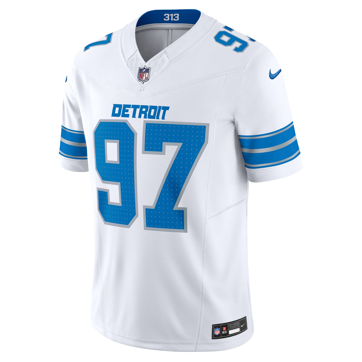 Men's Detroit Lions Aidan Hutchinson Nike White Vapor F.U.S.E. Limited Jersey