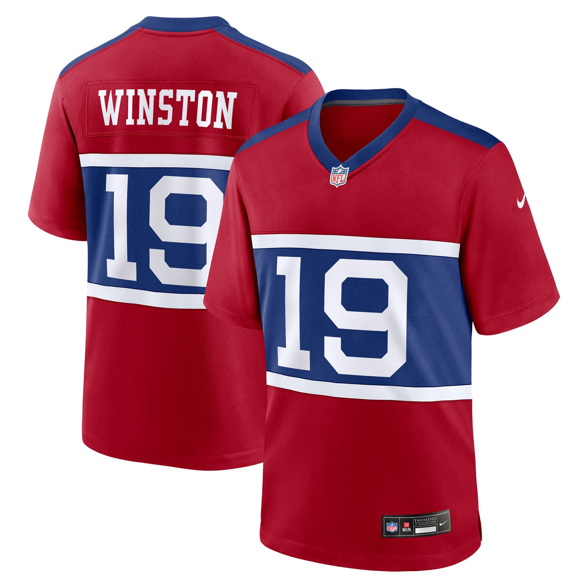 Men's New York Giants Jameis Winston Nike  Royal Team Game Jersey