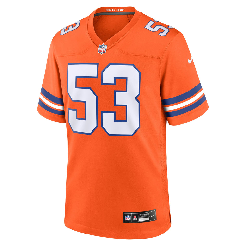 Men's Denver Broncos Randy Gradishar Nike Orange Retired Player Alternate Game Jersey