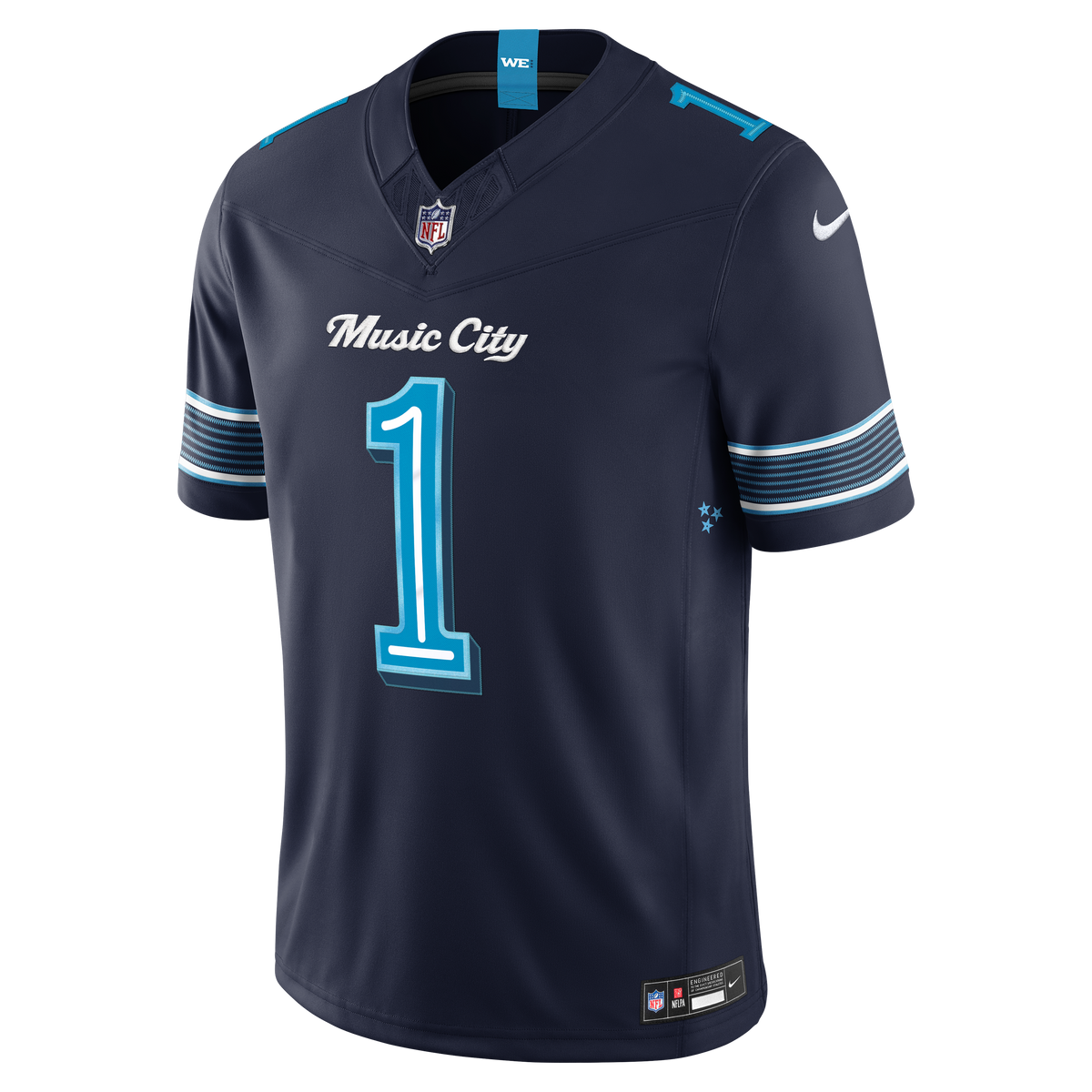 Men's Tennessee Titans Cameron Ward Nike Navy 2026 Rivalries Collection Stitched Limited Jersey