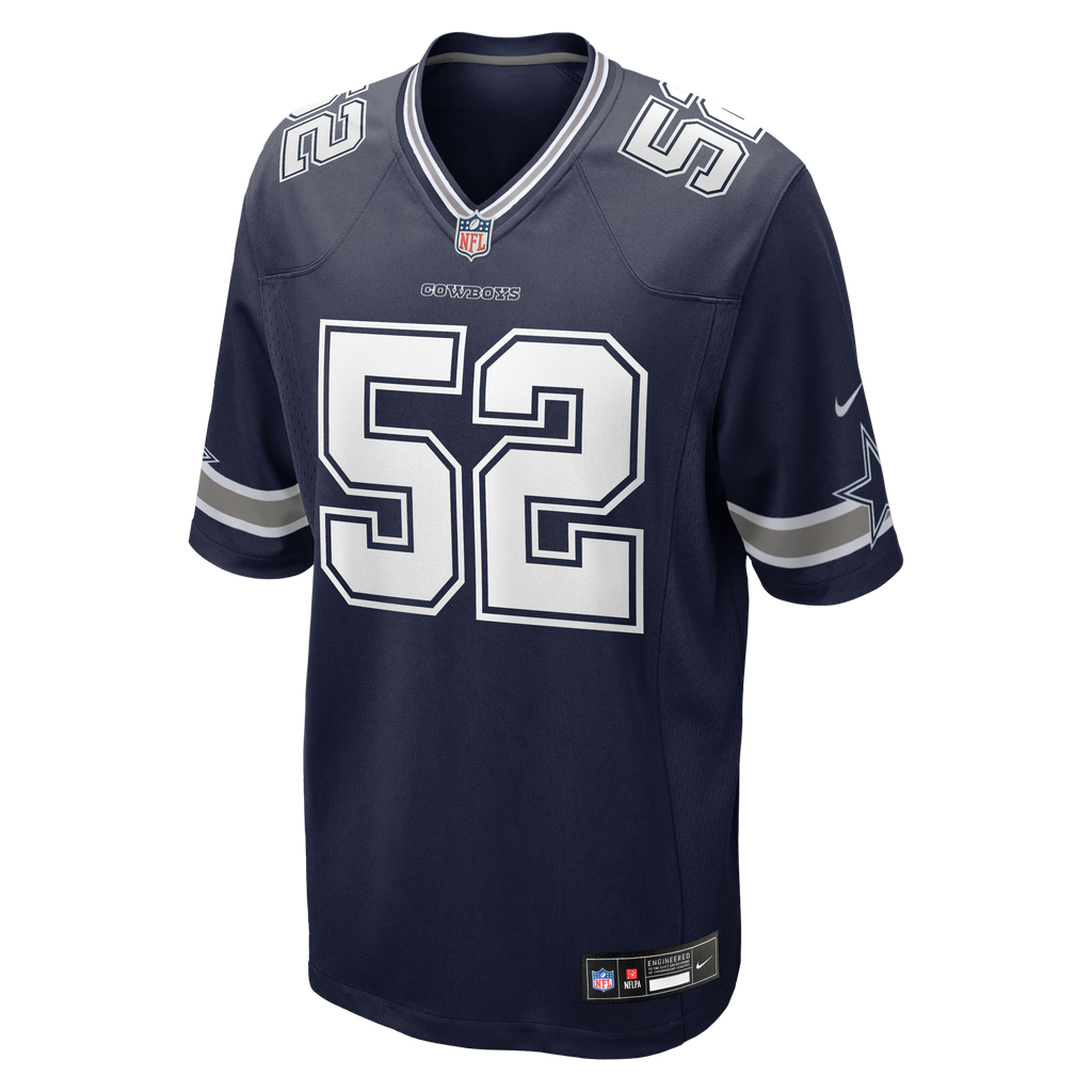 Men's Dallas Cowboys Tyler Booker Nike Navy Team Game Jersey