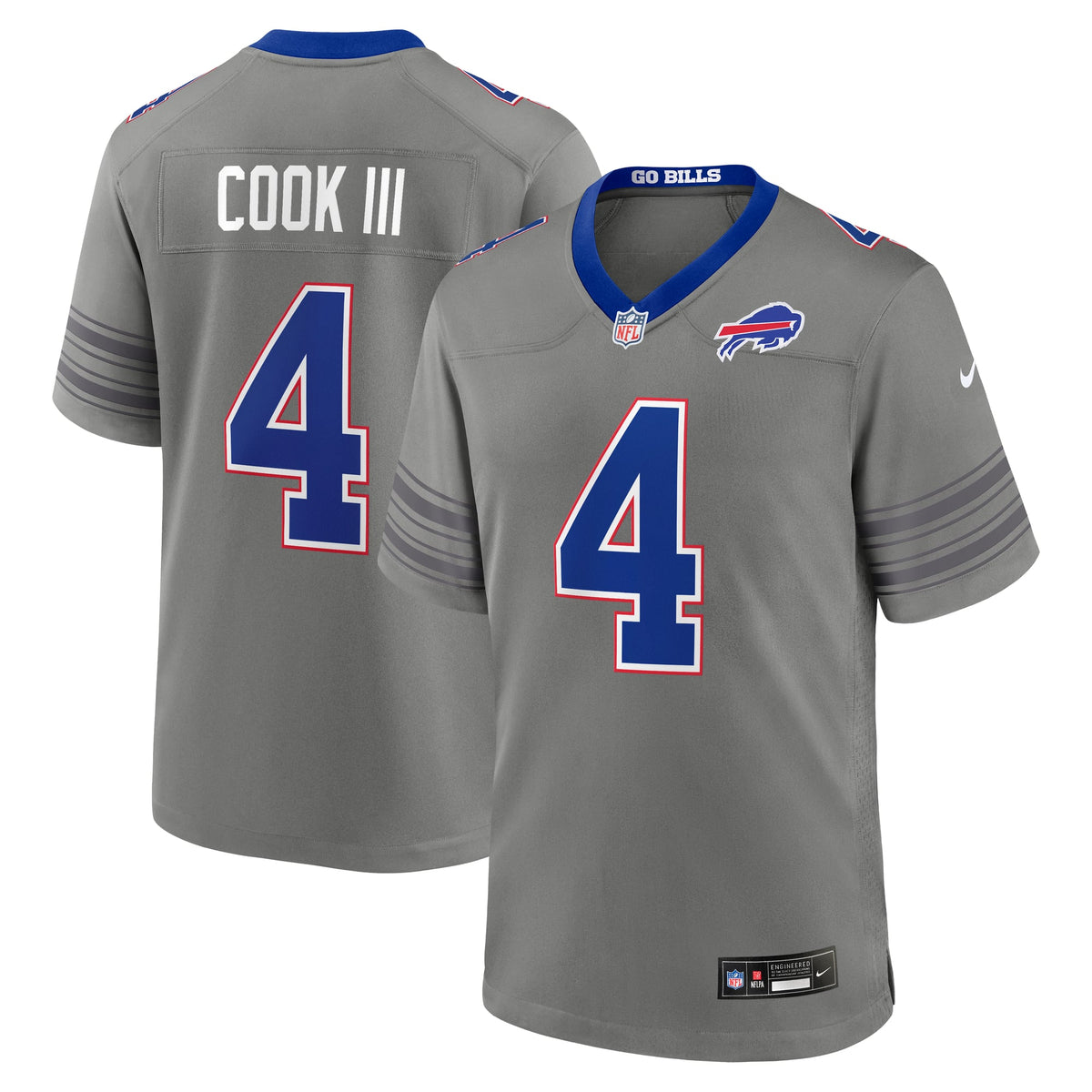 Men's Buffalo Bills James Cook III Nike  Royal Team Game Jersey