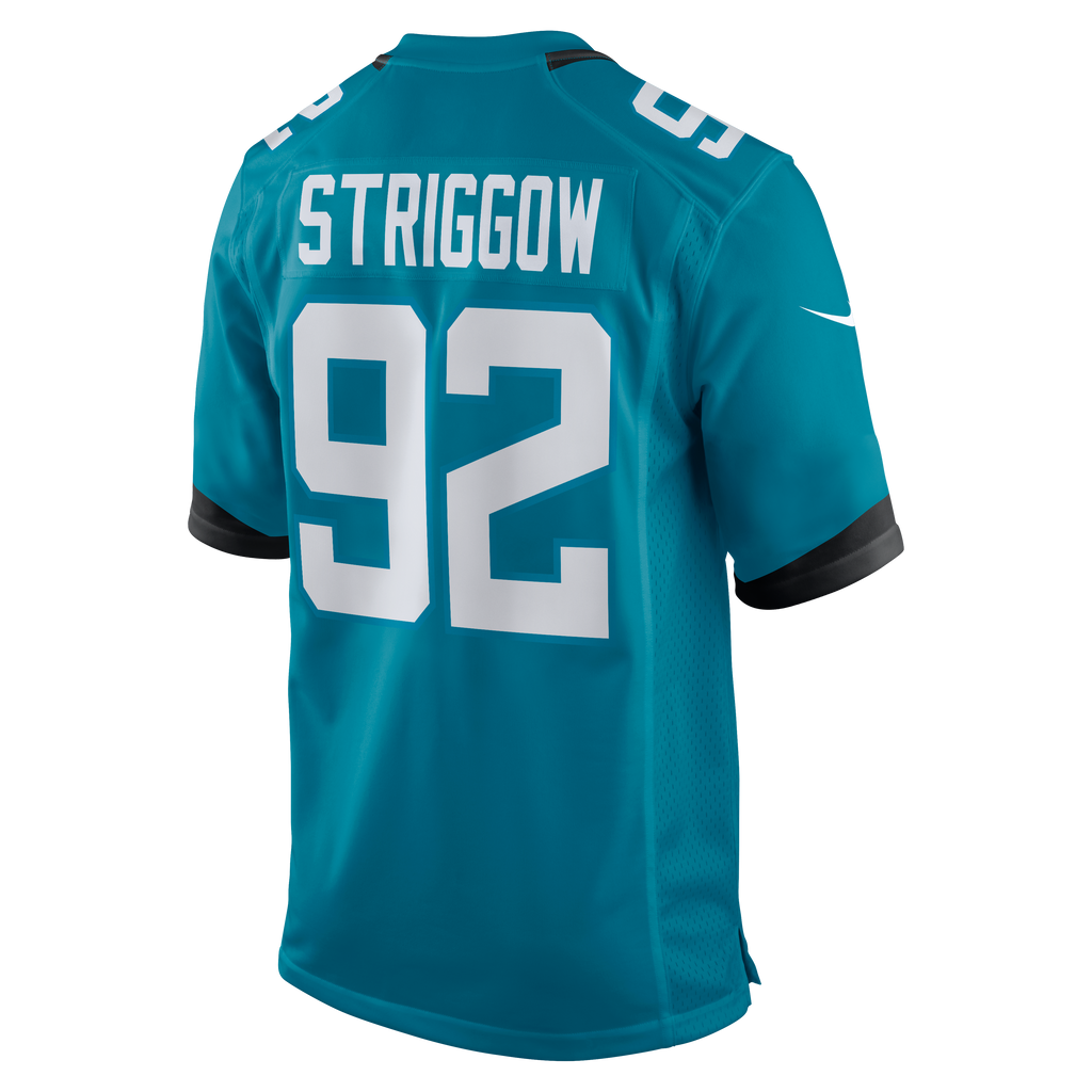 Men's Jacksonville Jaguars Danny Striggow Nike  Teal Team Game Jersey