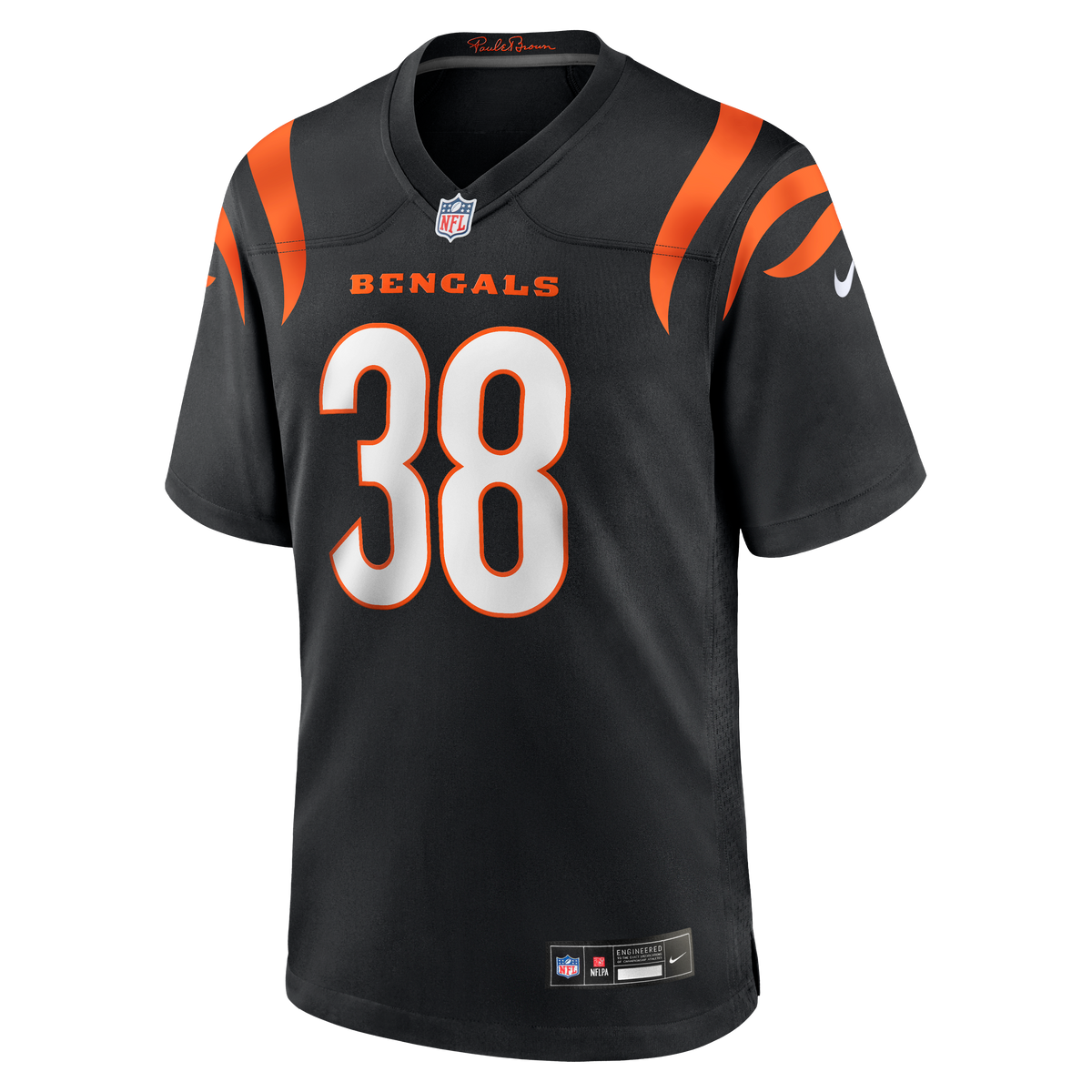 Men's Cincinnati Bengals DJ Ivey Nike  Black Team Game Jersey