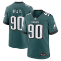 Men's Philadelphia Eagles Jordan Davis Nike  Midnight Green Team Game Jersey