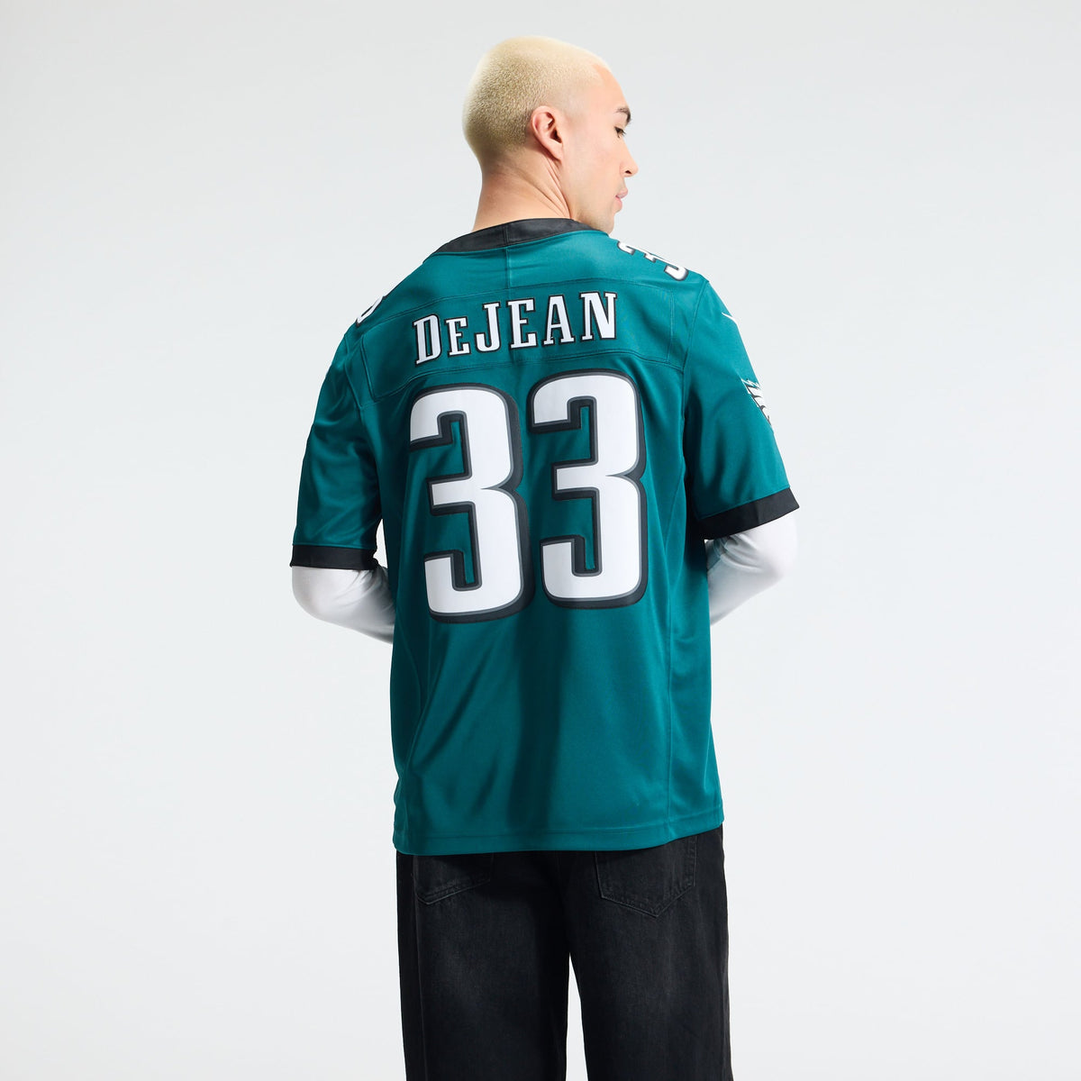 Men's Philadelphia Eagles Cooper DeJean Nike Kelly Green Alternate Vapor F.U.S.E. Stitched Limited Jersey