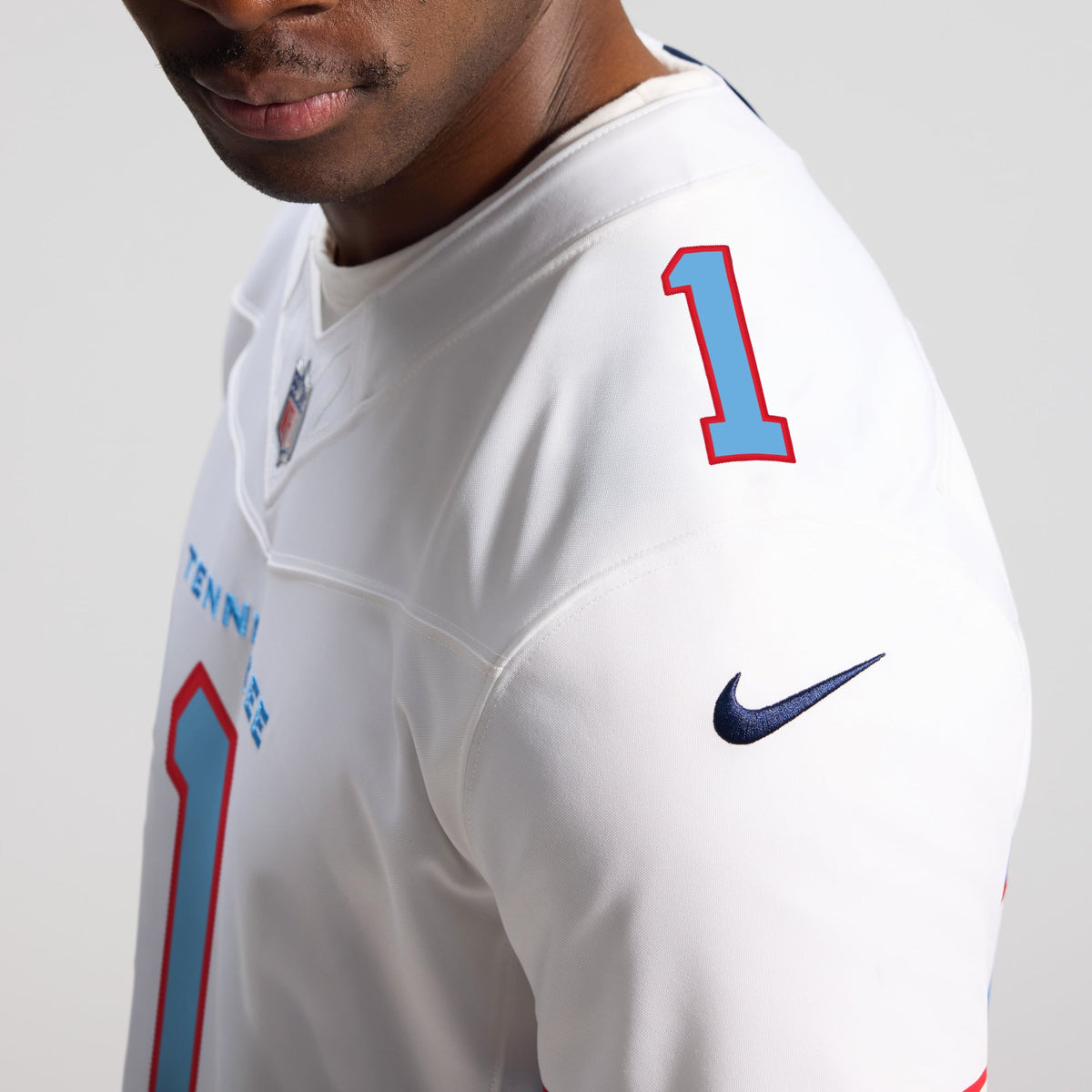 Men's Tennessee Titans Cameron Ward Nike Light Blue Team Vapor F.U.S.E. Stitched Limited Jersey