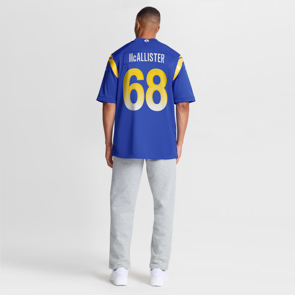 Men's Los Angeles Rams Mike McAllister Nike Royal Home Game Jersey