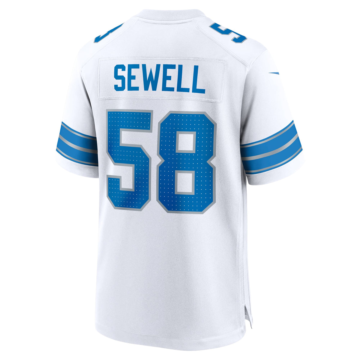 Men's Detroit Lions Penei Sewell Nike Blue Game Jersey