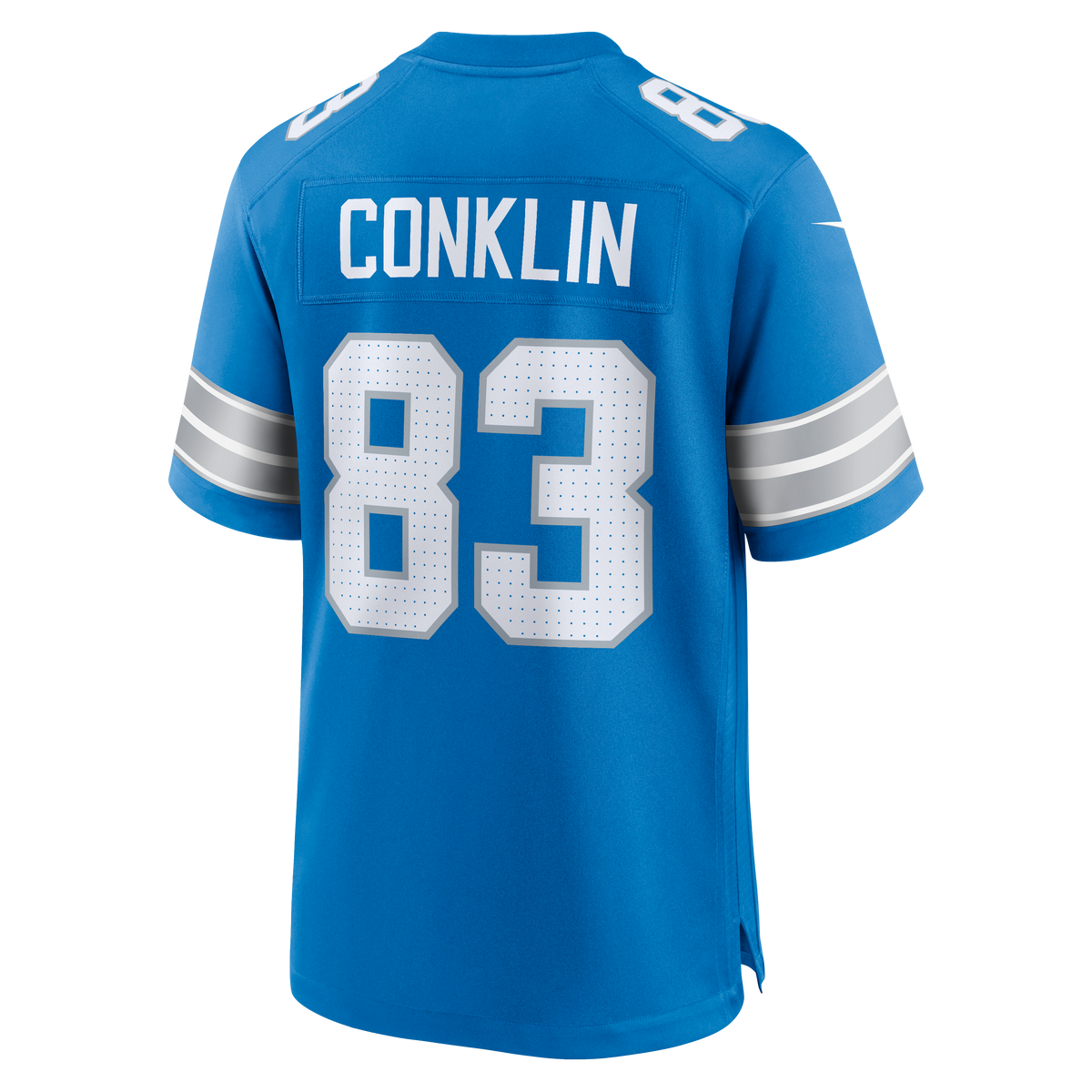Men's Detroit Lions Tyler Conklin Nike  Blue Team Game Jersey