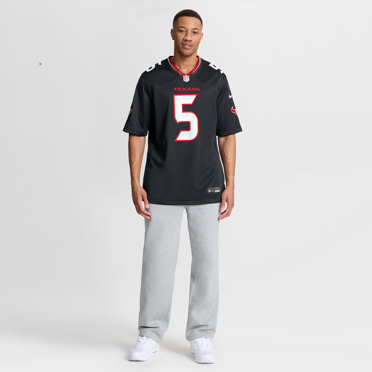 Men's Houston Texans Jalen Pitre Nike Red Alternate Game Jersey