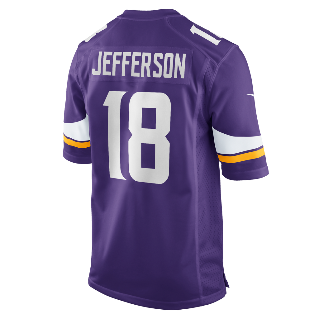 Men's Minnesota Vikings Justin Jefferson Nike Purple Player Game Jersey
