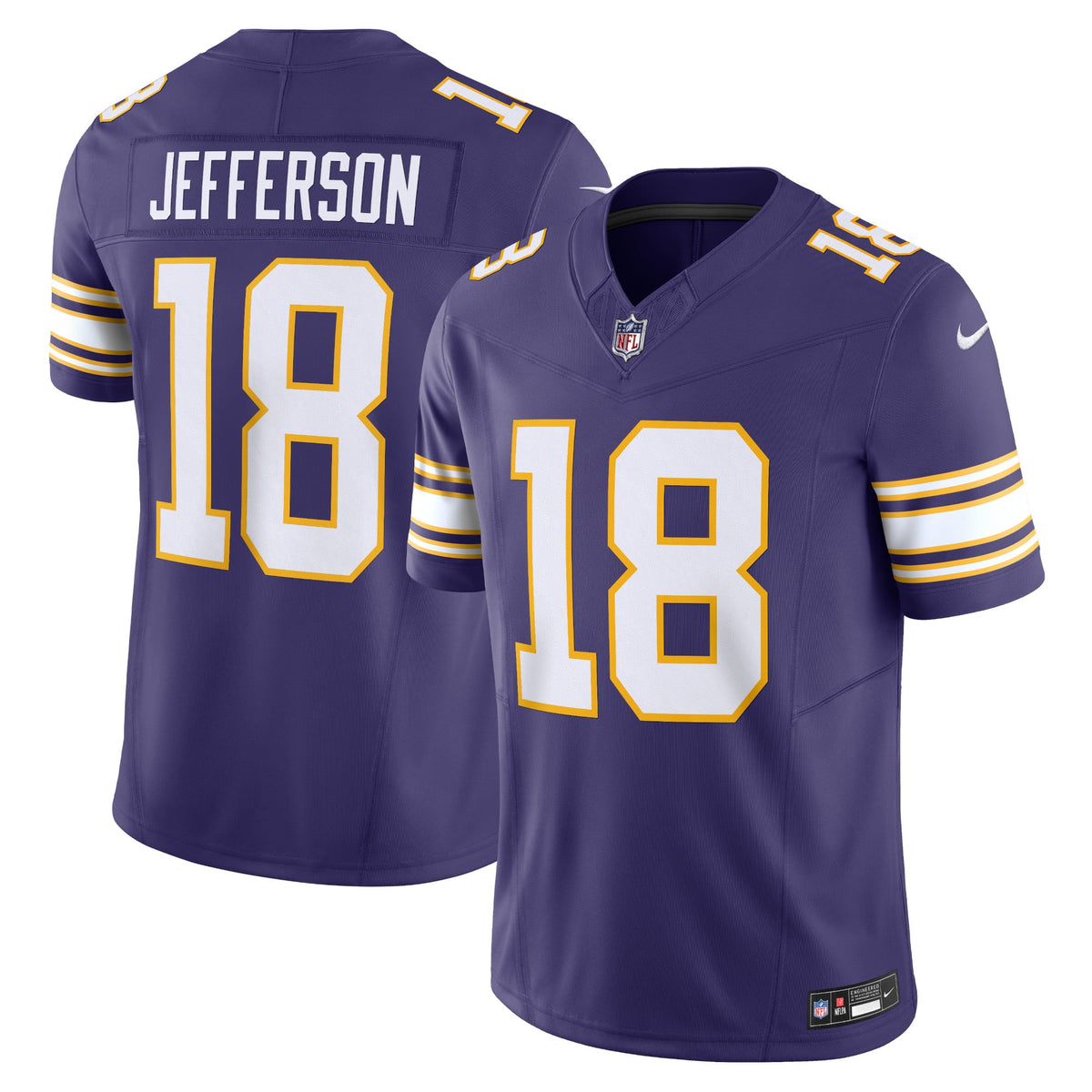 Men's Minnesota Vikings Justin Jefferson Nike White Vapor F.U.S.E. Limited Jersey