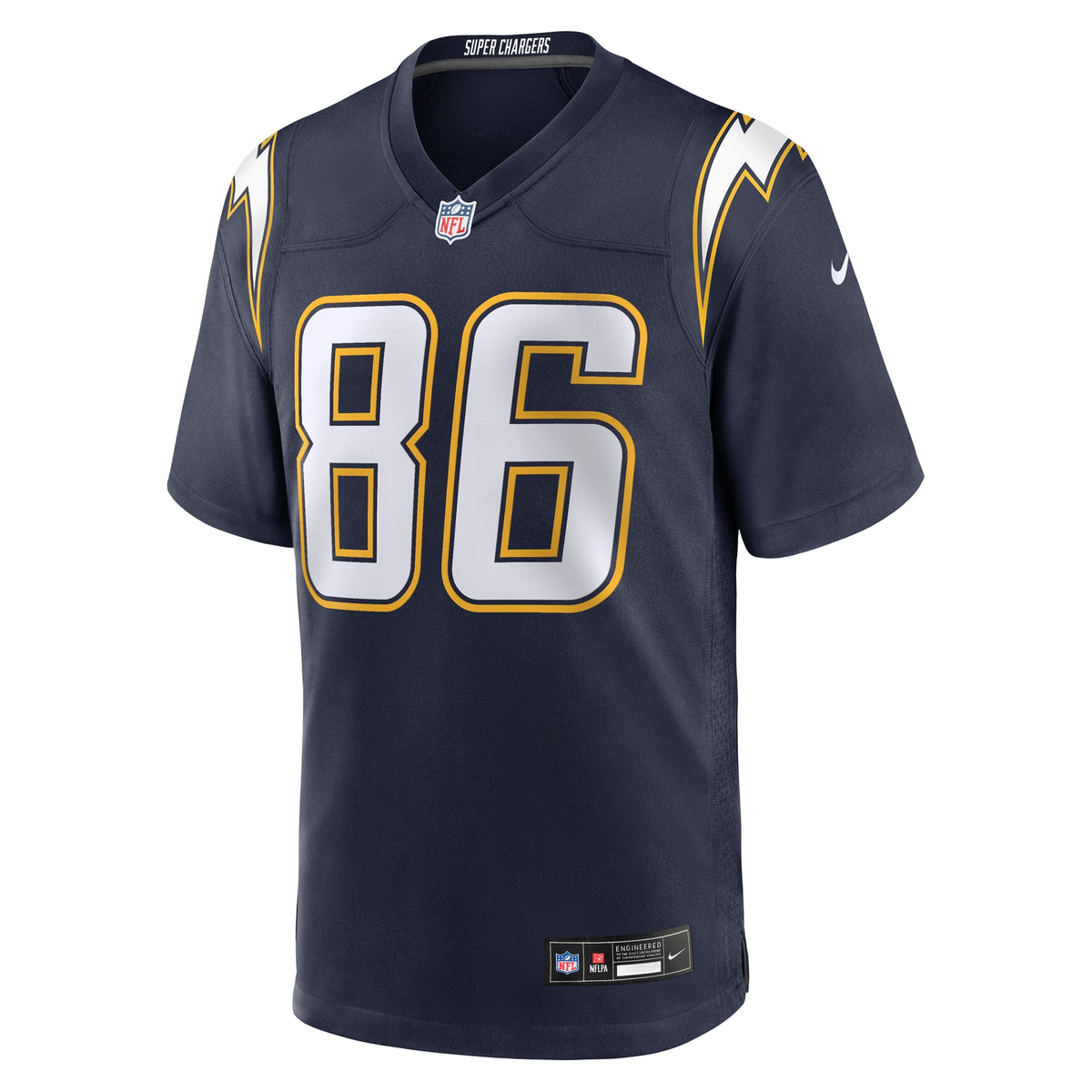 Men's Los Angeles Chargers Oronde Gadsden Nike  Gold Alternate Charger Power Game Jersey