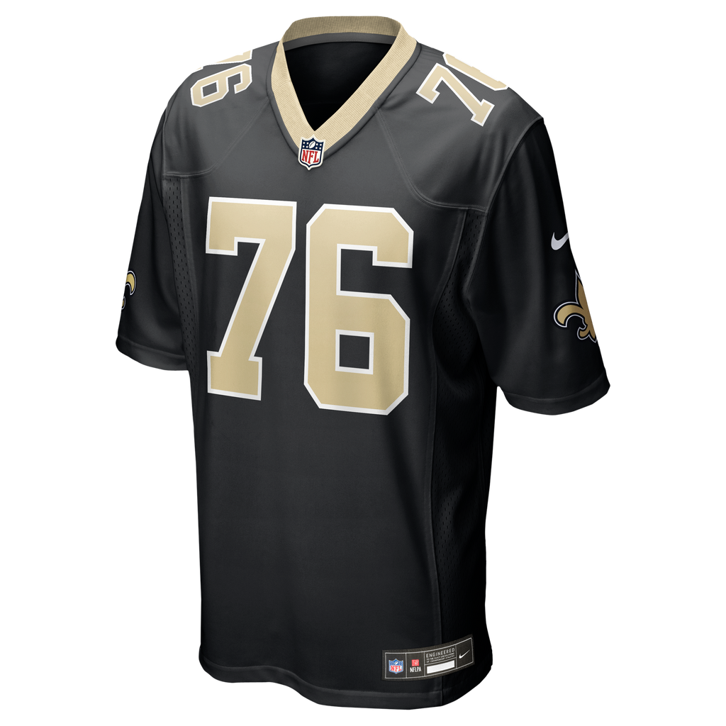 Men's New Orleans Saints David Edwards Nike  Black Team Game Jersey
