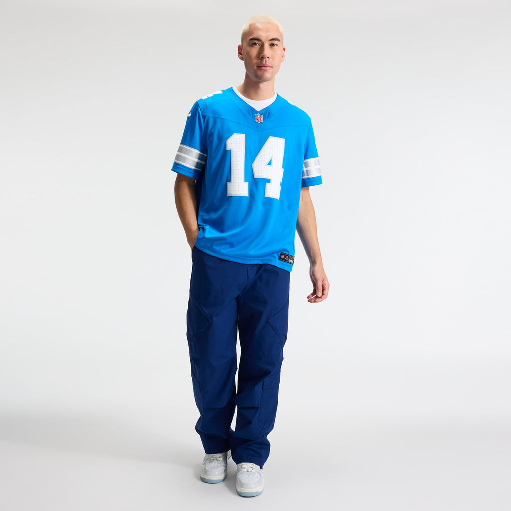 Men's Detroit Lions Amon-Ra St. Brown Nike White Vapor F.U.S.E. Stitched Limited Jersey