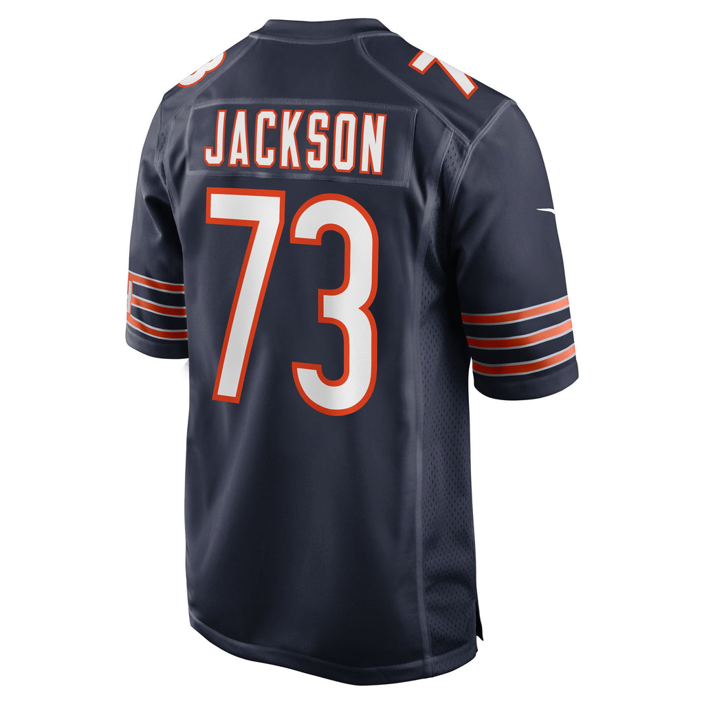 Men's Chicago Bears Jonah Jackson Nike  Navy Team Game Jersey