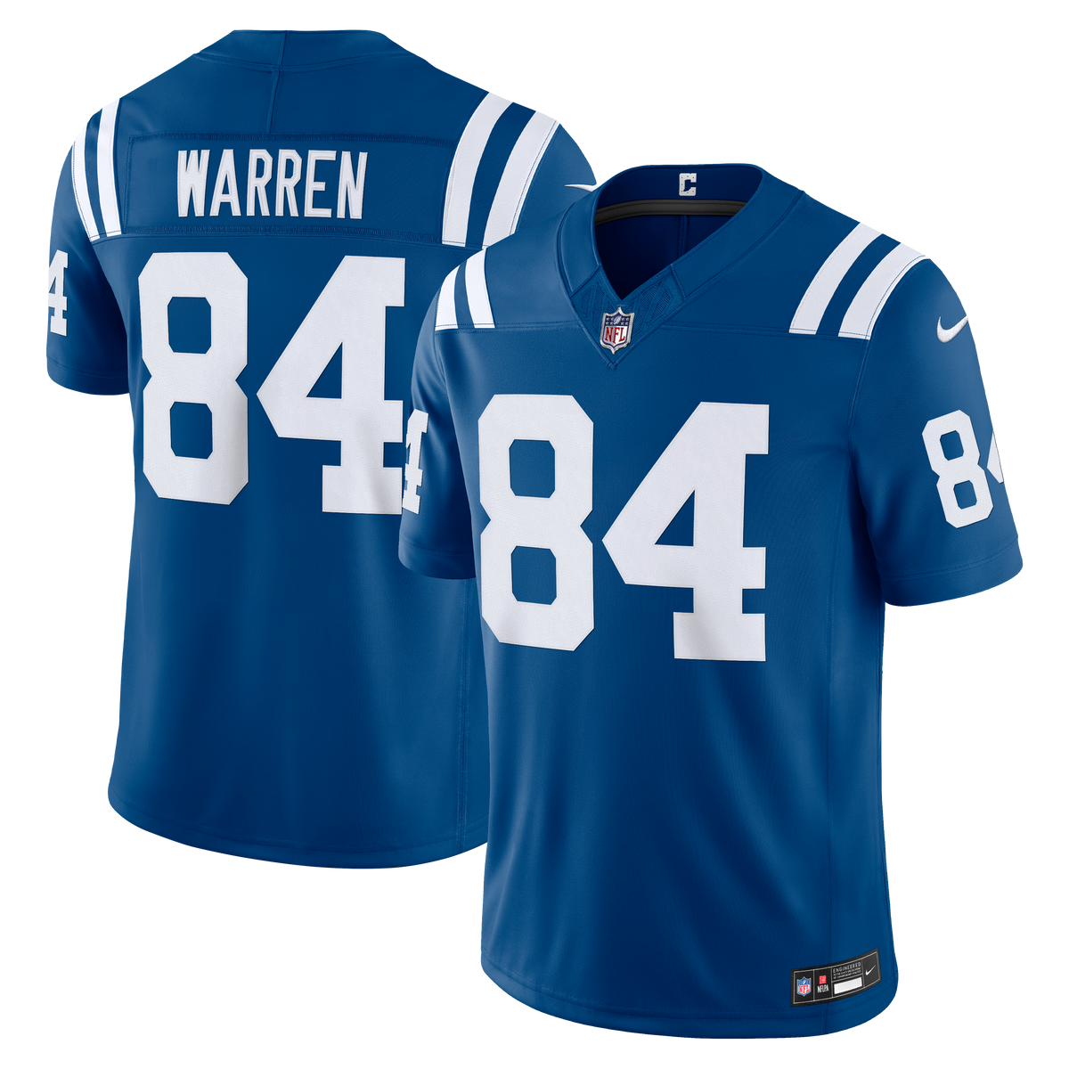 Men's Indianapolis Colts Tyler Warren Nike White Vapor F.U.S.E. Stitched Limited Jersey