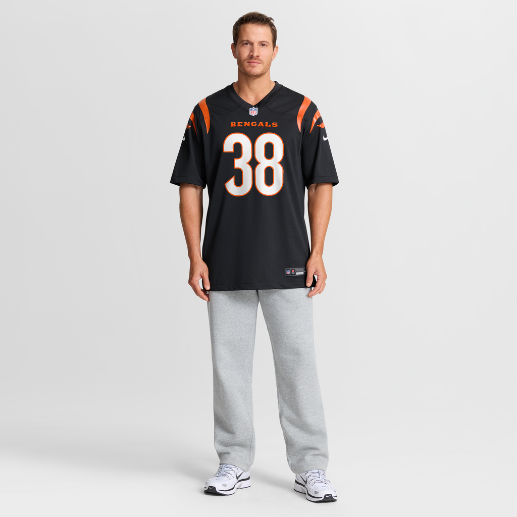 Men's Cincinnati Bengals DJ Ivey Nike  Black Team Game Jersey