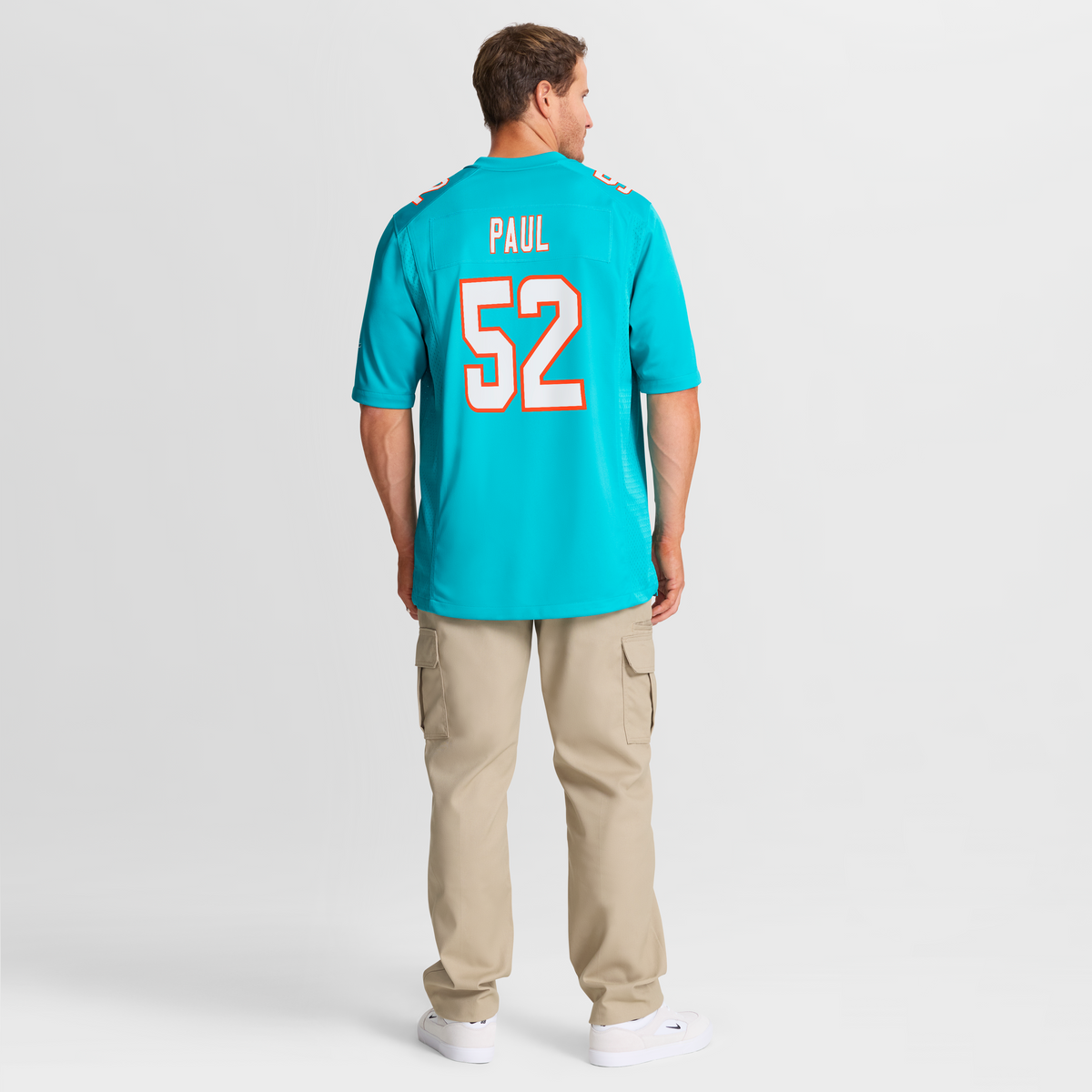 Men's Miami Dolphins Patrick Paul Nike  Aqua  Game Jersey