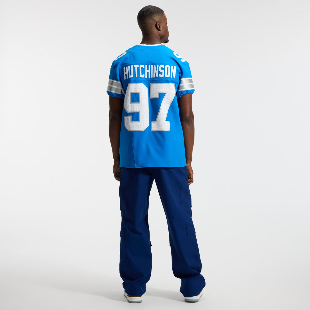 Men's Detroit Lions Aidan Hutchinson Nike Black Alternate Vapor F.U.S.E. Elite Jersey