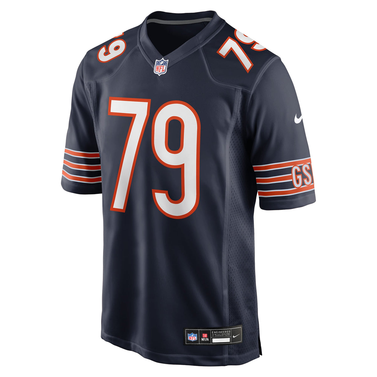 Men's Chicago Bears Theo Benedet Nike  Navy Team Game Jersey