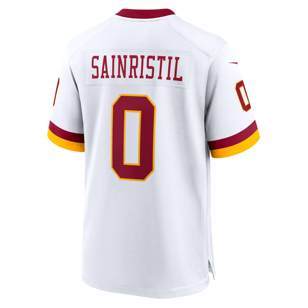 Men's Washington Commanders Mike Sainristil Nike White Game Super Bowl Era Jersey