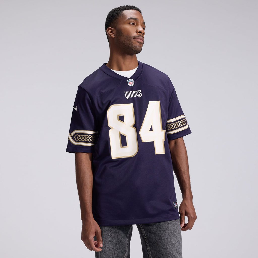 Men's Minnesota Vikings Randy Moss Nike Purple 2026 Rivalries Collection Game Jersey