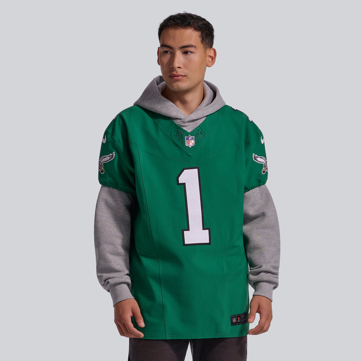 Men's Philadelphia Eagles Jalen Hurts Nike Kelly Green Alternate Vapor F.U.S.E. Elite Jersey