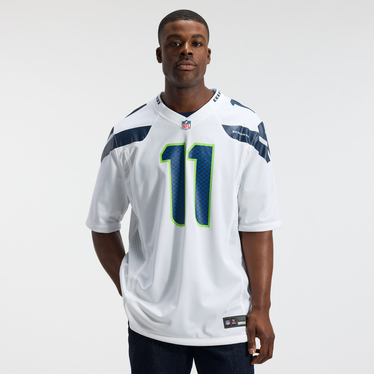 Men's Seattle Seahawks Jaxon Smith-Njigba Nike  College Navy  Game Jersey