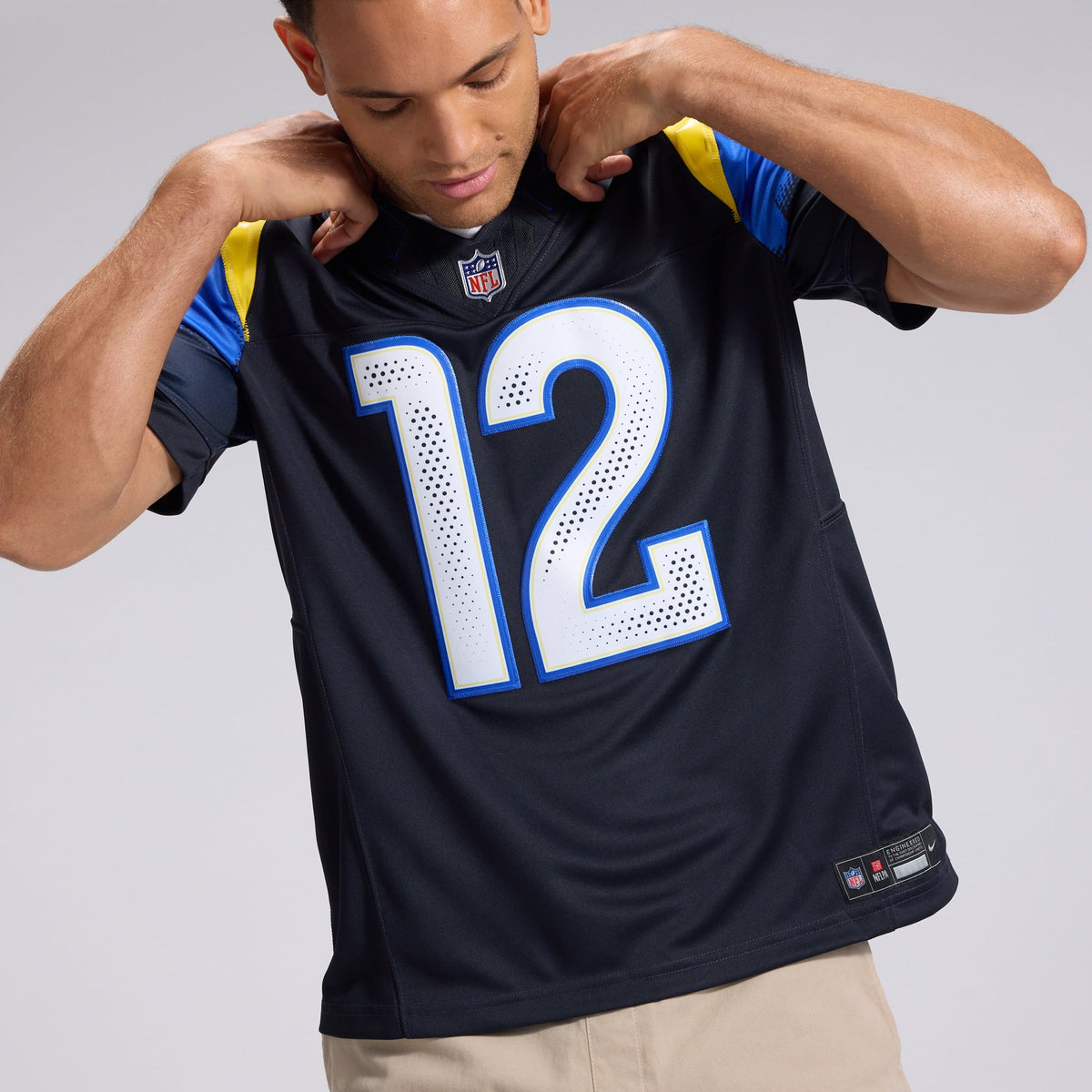 Men's Los Angeles Rams Puka Nacua Nike Dark Blue Rivalries Collection Stitched Limited Jersey