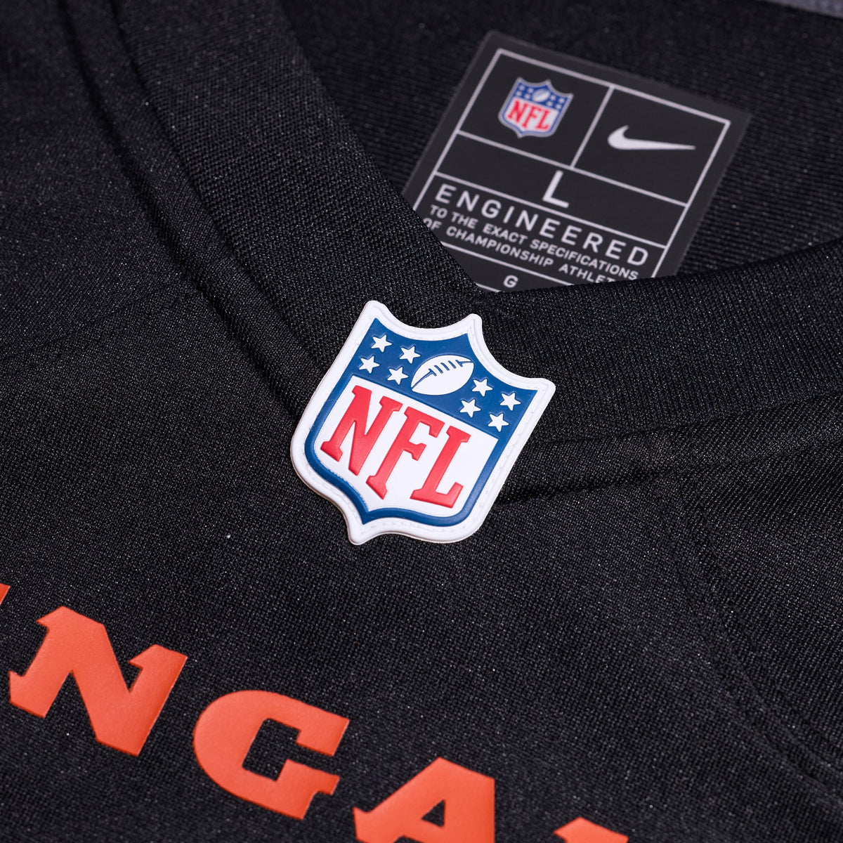 Men's Cincinnati Bengals Tanner Hudson Nike Black Home Game Player Jersey