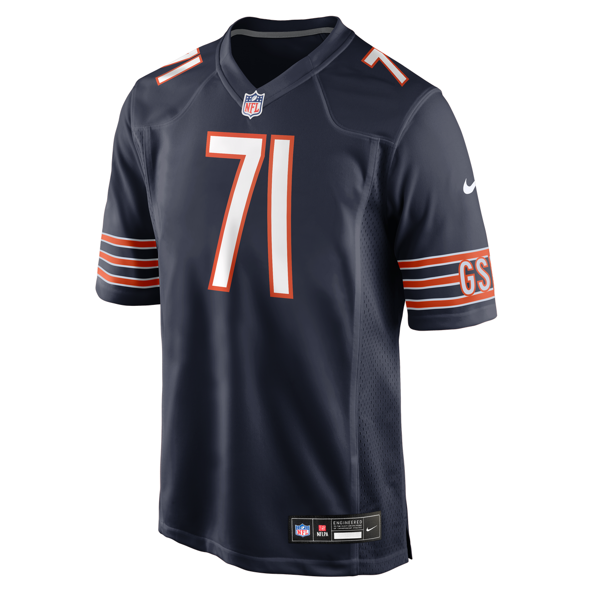 Men's Chicago Bears Ryan Bates Nike  Navy  Game Jersey