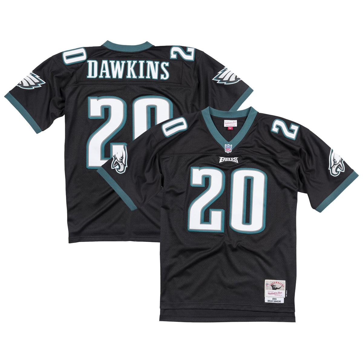 Men's Philadelphia Eagles Brian Dawkins Mitchell & Ness Green Legacy Replica Jersey