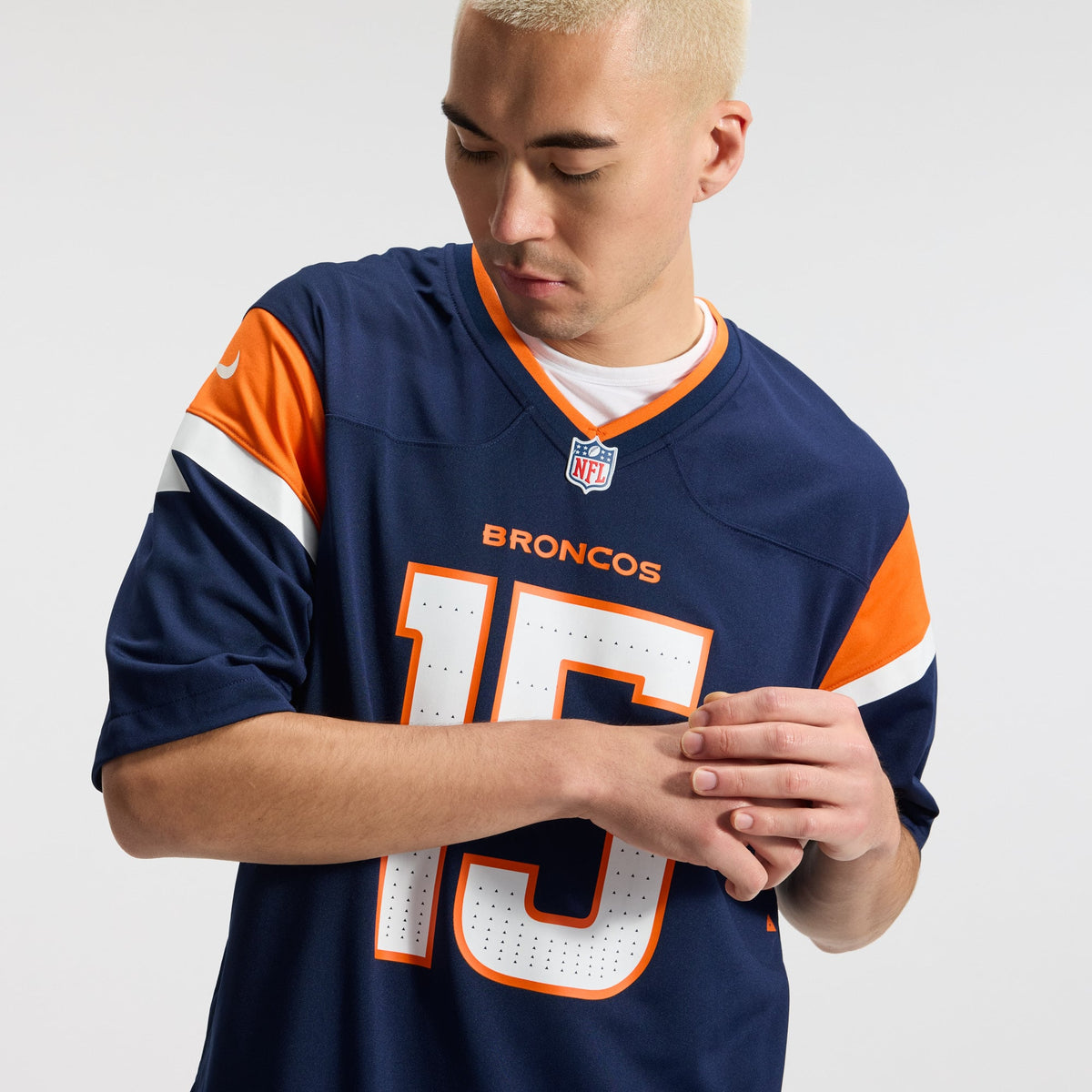 Men's Denver Broncos Nik Bonitto Nike  Navy Alternate Game Jersey