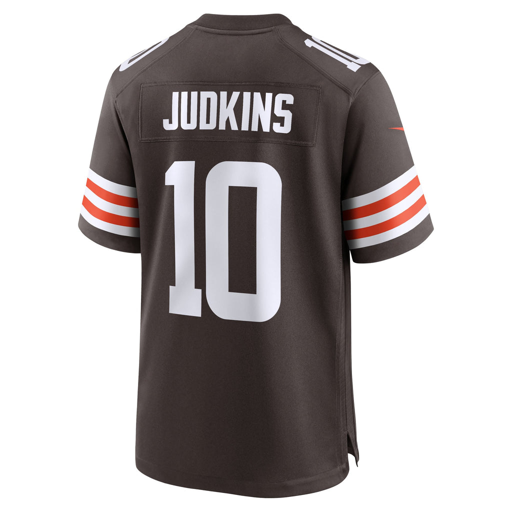Men's Cleveland Browns Quinshon Judkins Nike Brown 2025 NFL Draft Game Jersey